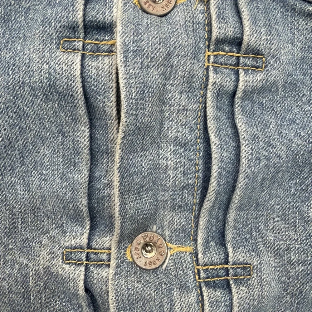 Ralph Lauren Polo Jeans Jacket Women's Medium (12/14) Light Denim Casual Classic - Picture 9 of 14